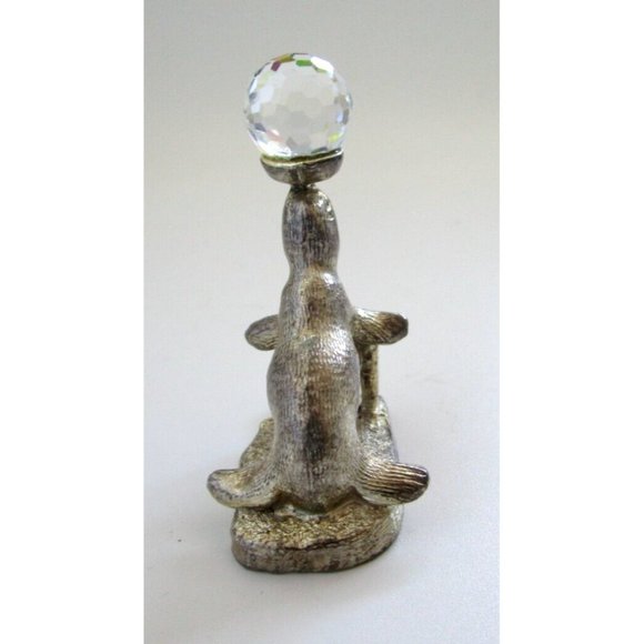 Myth & Magic COLL.PEWTER FIGURINE Performing Seal & Crystal Ball WAPW G.Britain - Picture 2 of 10